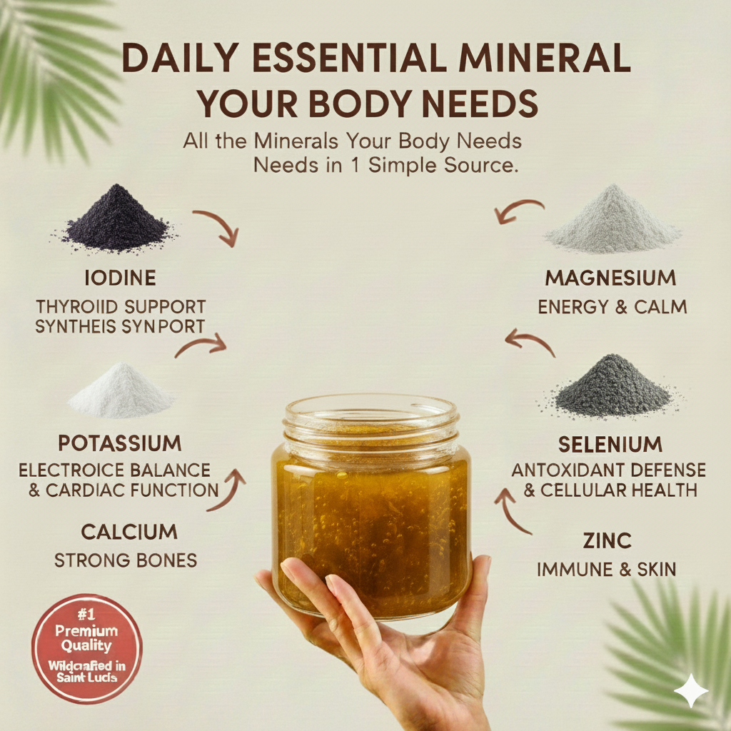 8oz Wildcrafted Raw St. Lucian Sea Moss