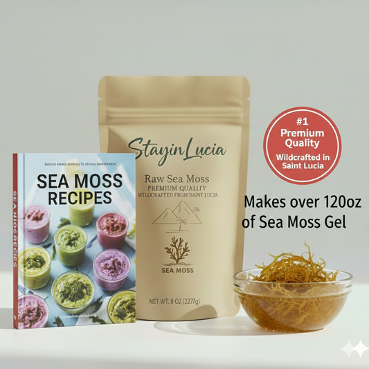 8oz Wildcrafted Raw St. Lucian Sea Moss