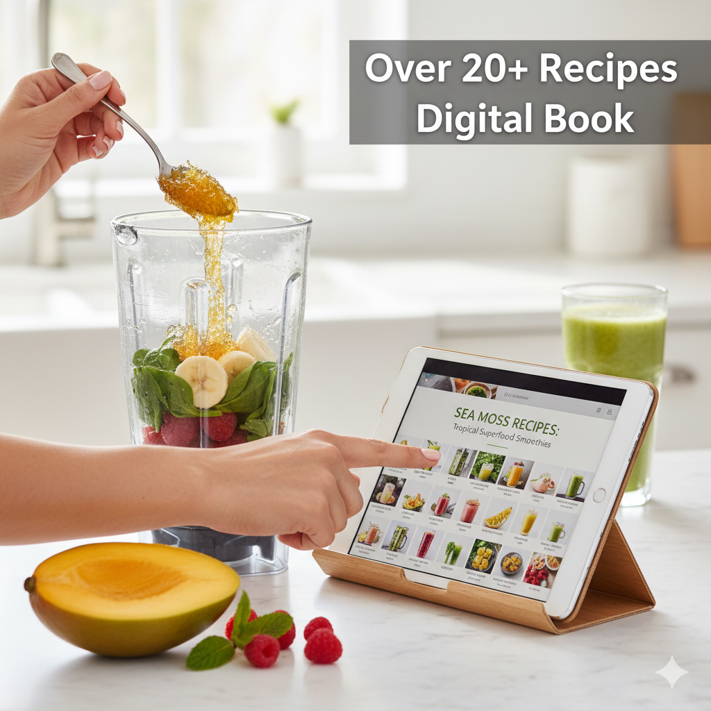 8oz Wildcrafted Raw St. Lucian Sea Moss